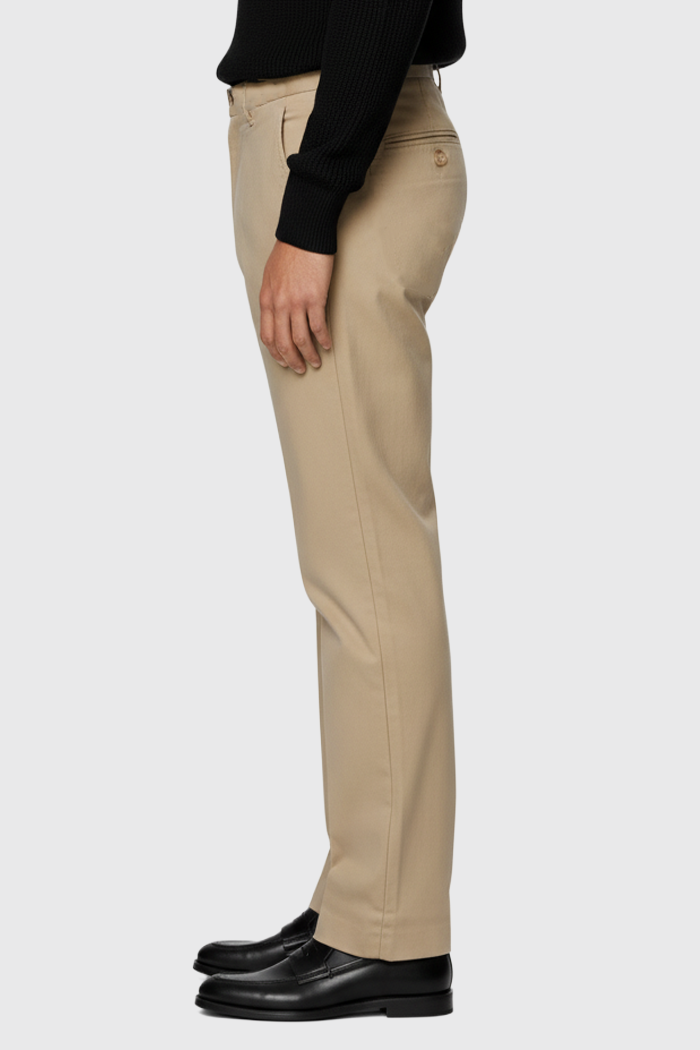 Wide Leg Tapered Chino