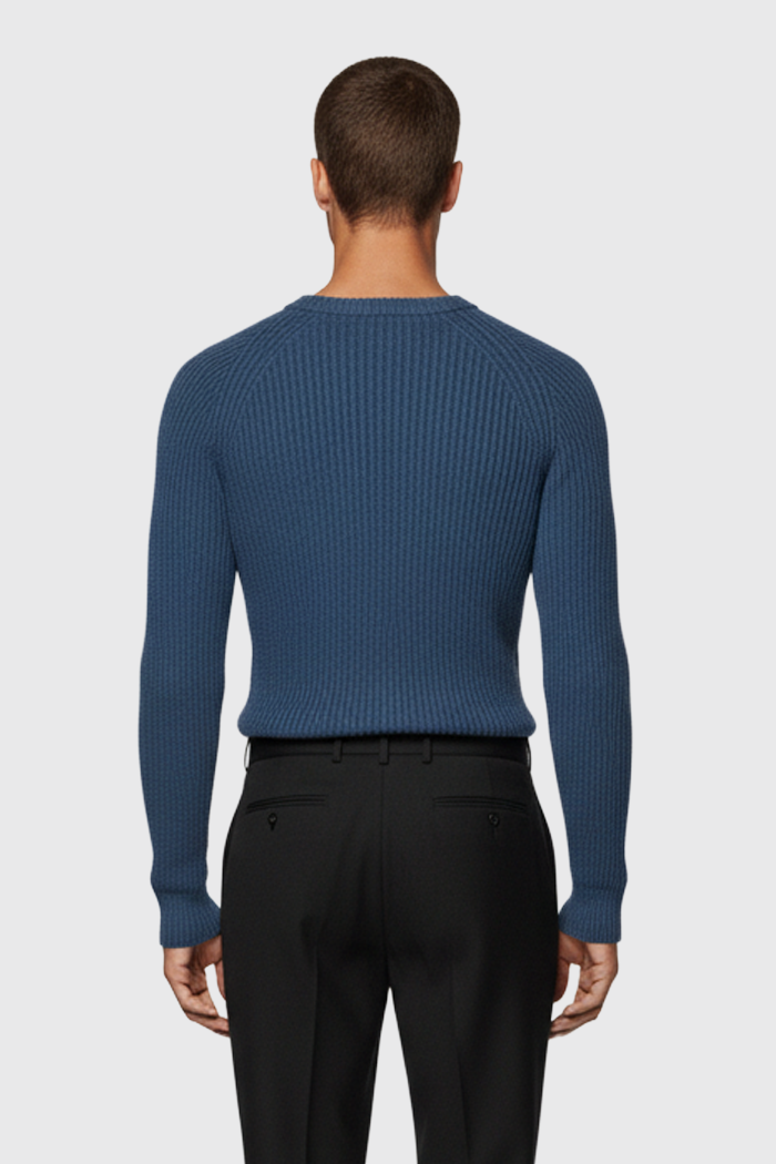 Rundhalspullover Rippstick