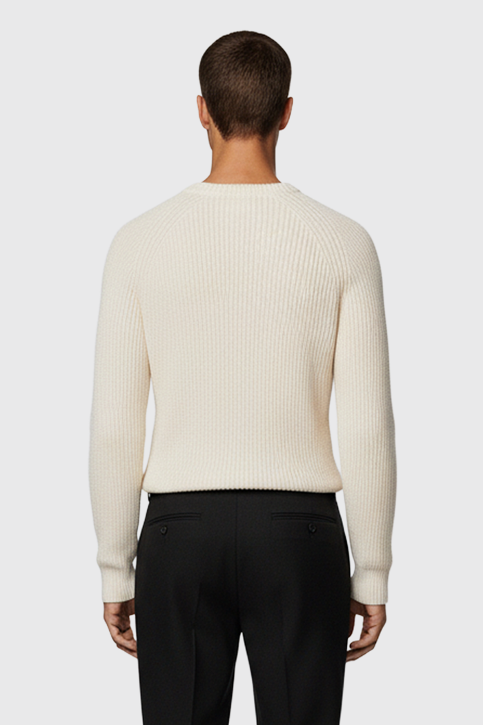 Rundhalspullover Rippstick